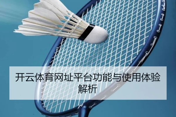 开云体育网址平台功能与使用体验解析